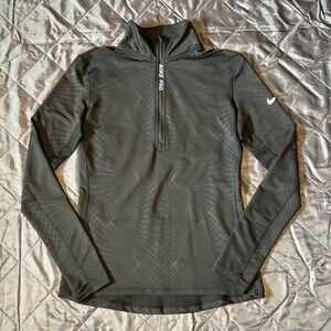 Black NikePro Hyperwarm Quarter Zip